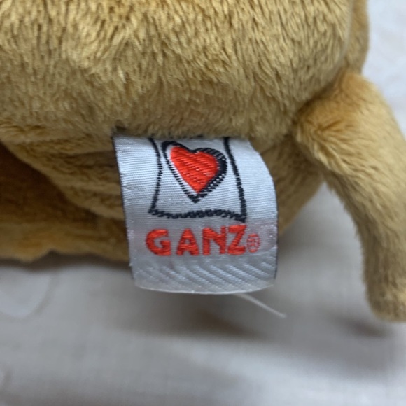 8" light brown Ganz Webkinz Mud Hippo plush stuff animal pink eyelids - Picture 8 of 10